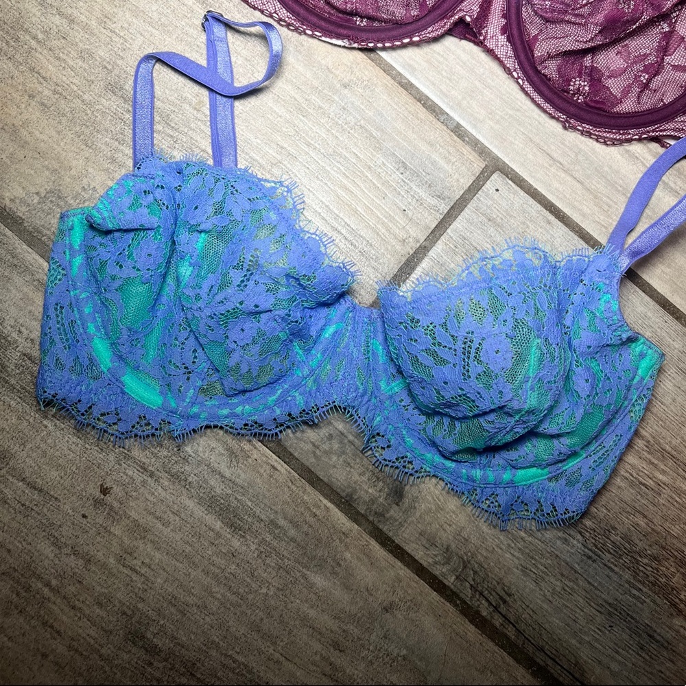 VS sexy blue purple bra